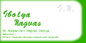 ibolya magvas business card